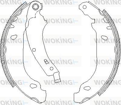 Woking Z4074.00 - Əyləc başlığı, Baraban əyləcləri furqanavto.az