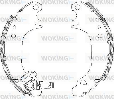 Woking Z4075.00 - Əyləc başlığı, Baraban əyləcləri furqanavto.az