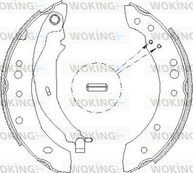 Woking Z4149.01 - Əyləc başlığı, Baraban əyləcləri furqanavto.az