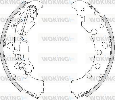 Woking Z4161.00 - Əyləc başlığı, Baraban əyləcləri furqanavto.az