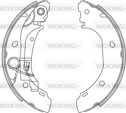 Woking Z4163.00 - Əyləc başlığı, Baraban əyləcləri furqanavto.az