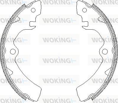 Woking Z4106.00 - Əyləc başlığı, Baraban əyləcləri furqanavto.az