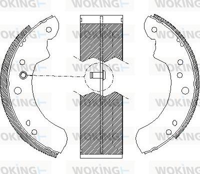 Woking Z4112.01 - Əyləc başlığı, Baraban əyləcləri furqanavto.az