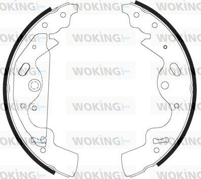 Woking Z4181.00 - Əyləc başlığı, Baraban əyləcləri furqanavto.az