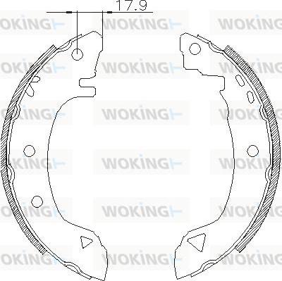 Woking Z4182.01 - Əyləc başlığı, Baraban əyləcləri furqanavto.az