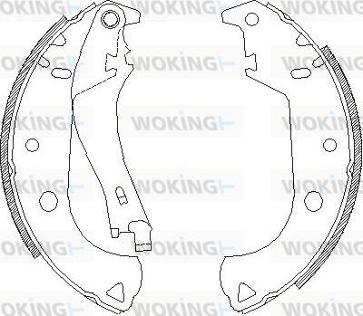 Woking Z4125.01 - Əyləc başlığı, Baraban əyləcləri furqanavto.az