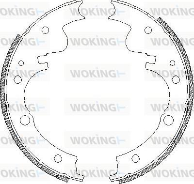 Woking Z4121.00 - Əyləc başlığı, Baraban əyləcləri furqanavto.az