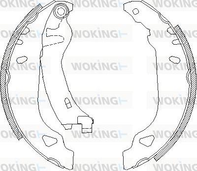 Woking Z4179.01 - Əyləc başlığı, Baraban əyləcləri furqanavto.az