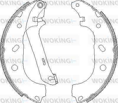 Woking Z4170.00 - Əyləc başlığı, Baraban əyləcləri furqanavto.az