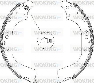 Woking Z4172.01 - Əyləc başlığı, Baraban əyləcləri furqanavto.az