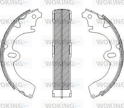 Woking Z4345.00 - Əyləc başlığı, Baraban əyləcləri furqanavto.az