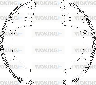 Woking Z4369.00 - Əyləc başlığı, Baraban əyləcləri furqanavto.az