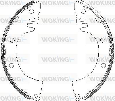 Woking Z4368.00 - Əyləc başlığı, Baraban əyləcləri furqanavto.az