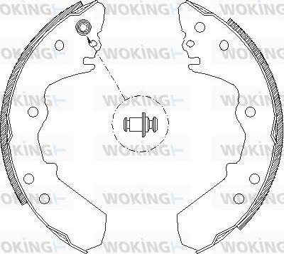 Woking Z4316.00 - Əyləc başlığı, Baraban əyləcləri furqanavto.az