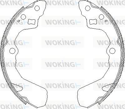 Woking Z4386.00 - Əyləc başlığı, Baraban əyləcləri furqanavto.az