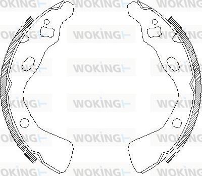 Woking Z4382.00 - Əyləc başlığı, Baraban əyləcləri furqanavto.az