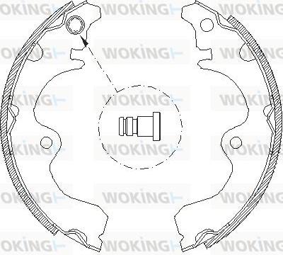 Woking Z4334.01 - Əyləc başlığı, Baraban əyləcləri furqanavto.az