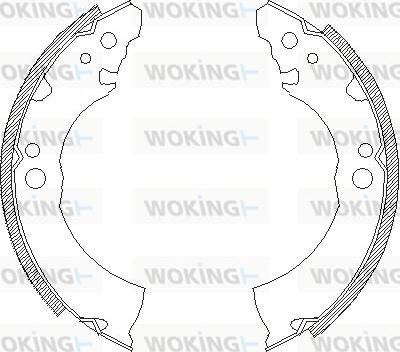 Woking Z4331.00 - Əyləc başlığı, Baraban əyləcləri furqanavto.az