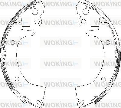 Woking Z4325.00 - Əyləc başlığı, Baraban əyləcləri furqanavto.az