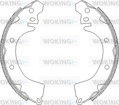 Woking Z4370.00 - Əyləc başlığı, Baraban əyləcləri furqanavto.az