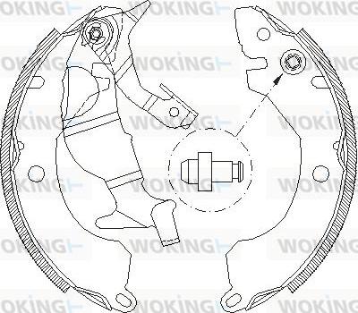 Woking Z4371.00 - Əyləc başlığı, Baraban əyləcləri furqanavto.az