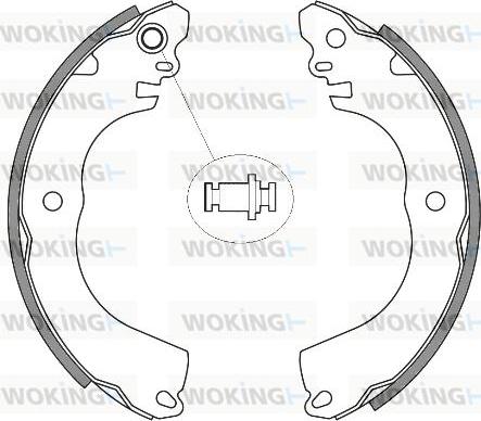 Woking Z4257.00 - Əyləc başlığı, Baraban əyləcləri furqanavto.az