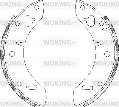 Woking Z4205.00 - Əyləc başlığı, Baraban əyləcləri furqanavto.az