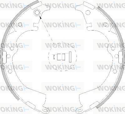 Woking Z4217.00 - Əyləc başlığı, Baraban əyləcləri furqanavto.az