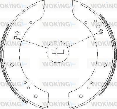 Woking Z4283.00 - Əyləc başlığı, Baraban əyləcləri furqanavto.az