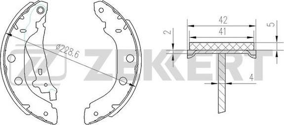 Zekkert BK-4445 - Əyləc Başlığı Dəsti furqanavto.az