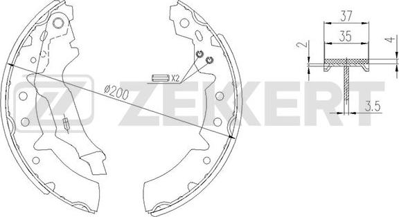 Zekkert BK-4446 - Əyləc Başlığı Dəsti furqanavto.az