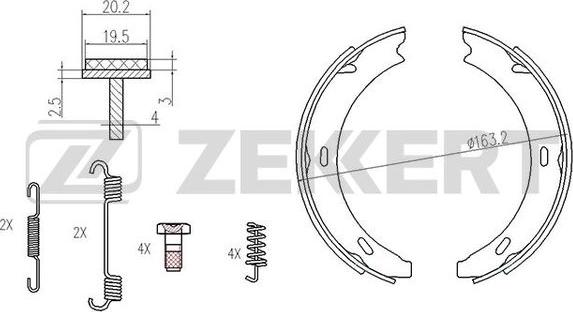 Zekkert BK-4440 - Əyləc Başlığı Dəsti furqanavto.az