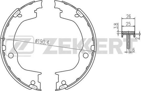 Zekkert BK-4441 - Əyləc Başlığı Dəsti furqanavto.az