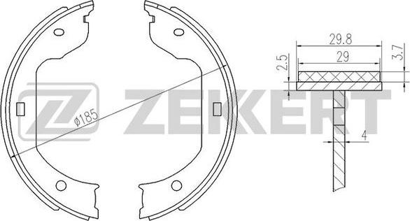 Zekkert BK-4443 - Əyləc Başlığı Dəsti furqanavto.az