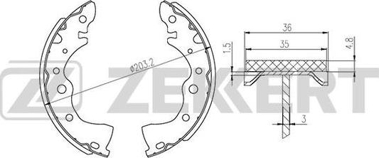 Zekkert BK-4458 - Əyləc Başlığı Dəsti furqanavto.az