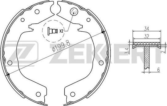 Zekkert BK-4439 - Əyləc Başlığı Dəsti furqanavto.az