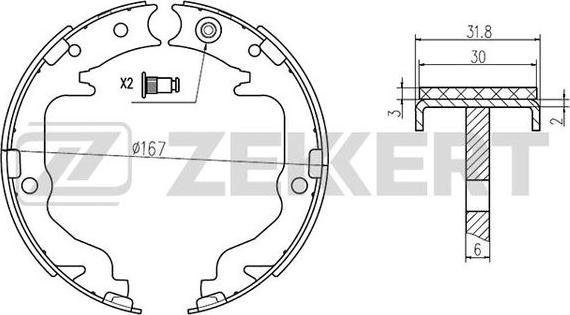 Zekkert BK-4438 - Əyləc Başlığı Dəsti furqanavto.az