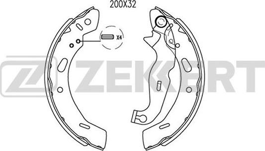 Zekkert BK-4095 - Əyləc Başlığı Dəsti furqanavto.az