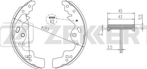 Zekkert BK-4062 - Əyləc Başlığı Dəsti furqanavto.az