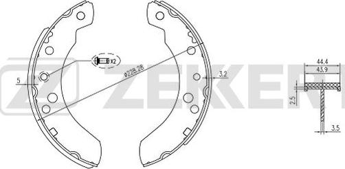 Zekkert BK-4001 - Əyləc Başlığı Dəsti furqanavto.az