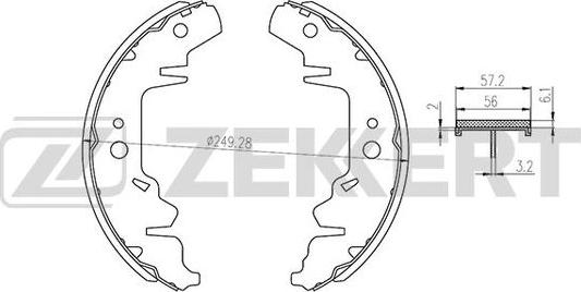 Zekkert BK-4039 - Əyləc Başlığı Dəsti furqanavto.az