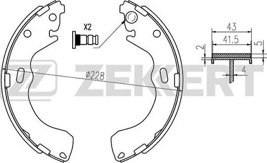 Zekkert BK-4025 - Əyləc Başlığı Dəsti furqanavto.az