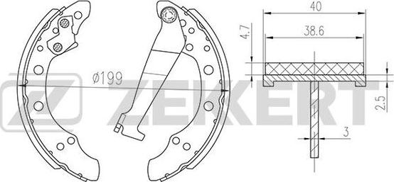 Zekkert BK-4075 - Əyləc Başlığı Dəsti furqanavto.az