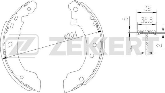 Zekkert BK-4193 - Əyləc Başlığı Dəsti furqanavto.az