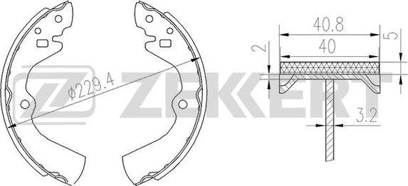 Zekkert BK-4141 - Əyləc Başlığı Dəsti furqanavto.az