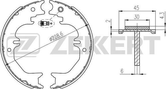 Zekkert BK-4147 - Əyləc Başlığı Dəsti furqanavto.az