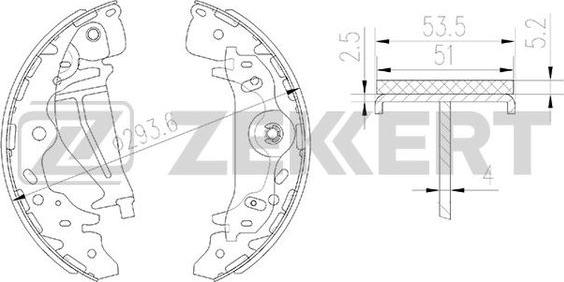 Zekkert BK-4159 - Əyləc Başlığı Dəsti furqanavto.az