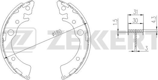 Zekkert BK-4161 - Əyləc Başlığı Dəsti furqanavto.az