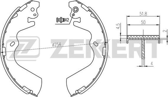 Zekkert BK-4113 - Əyləc Başlığı Dəsti furqanavto.az