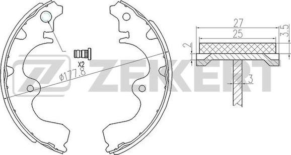 Zekkert BK-4117 - Əyləc Başlığı Dəsti furqanavto.az